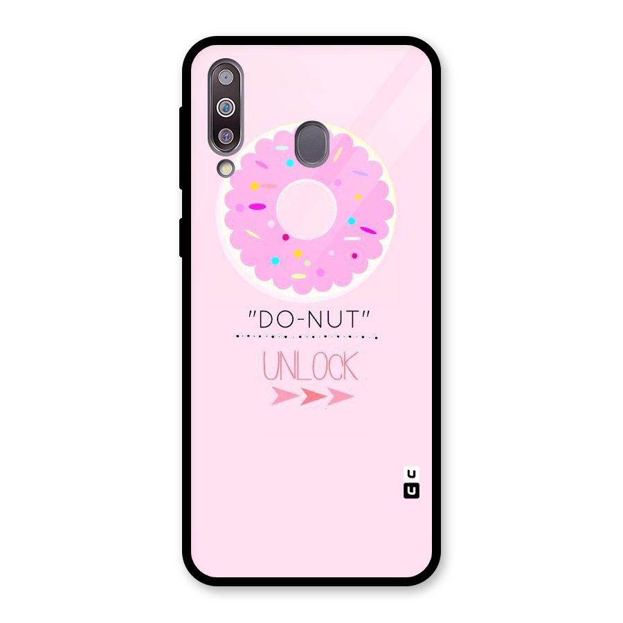 Do-Nut Unlock Glass Back Case for Galaxy M30