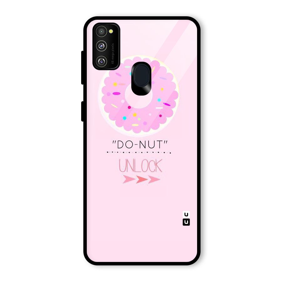 Do-Nut Unlock Glass Back Case for Galaxy M30s