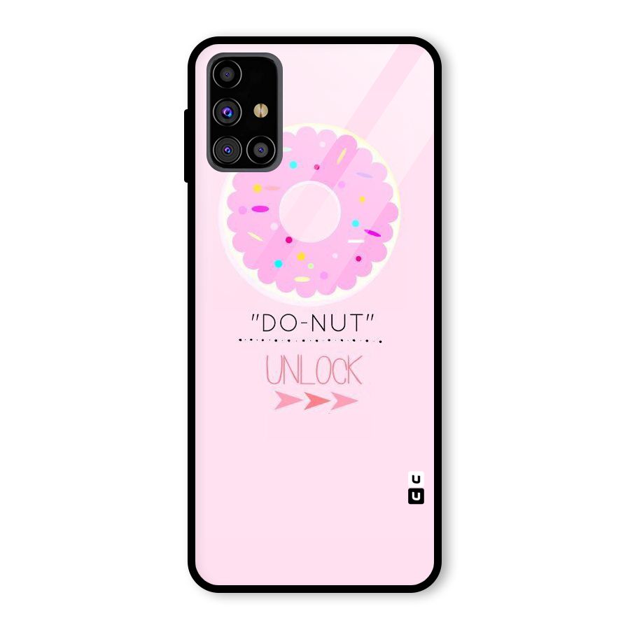 Do-Nut Unlock Glass Back Case for Galaxy M31s