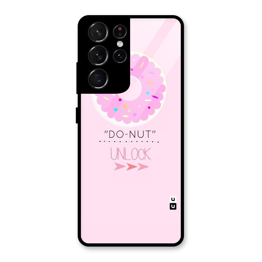 Do-Nut Unlock Glass Back Case for Galaxy S21 Ultra 5G