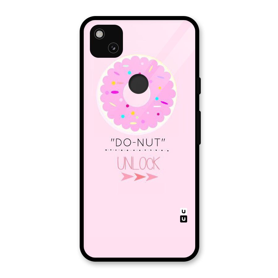 Do-Nut Unlock Glass Back Case for Google Pixel 4a