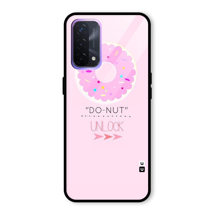 Do-Nut Unlock Glass Back Case for Oppo A74 5G