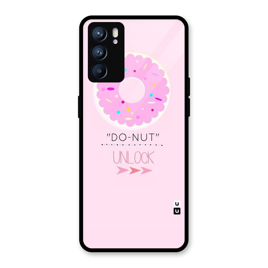Do-Nut Unlock Glass Back Case for Oppo Reno6 5G