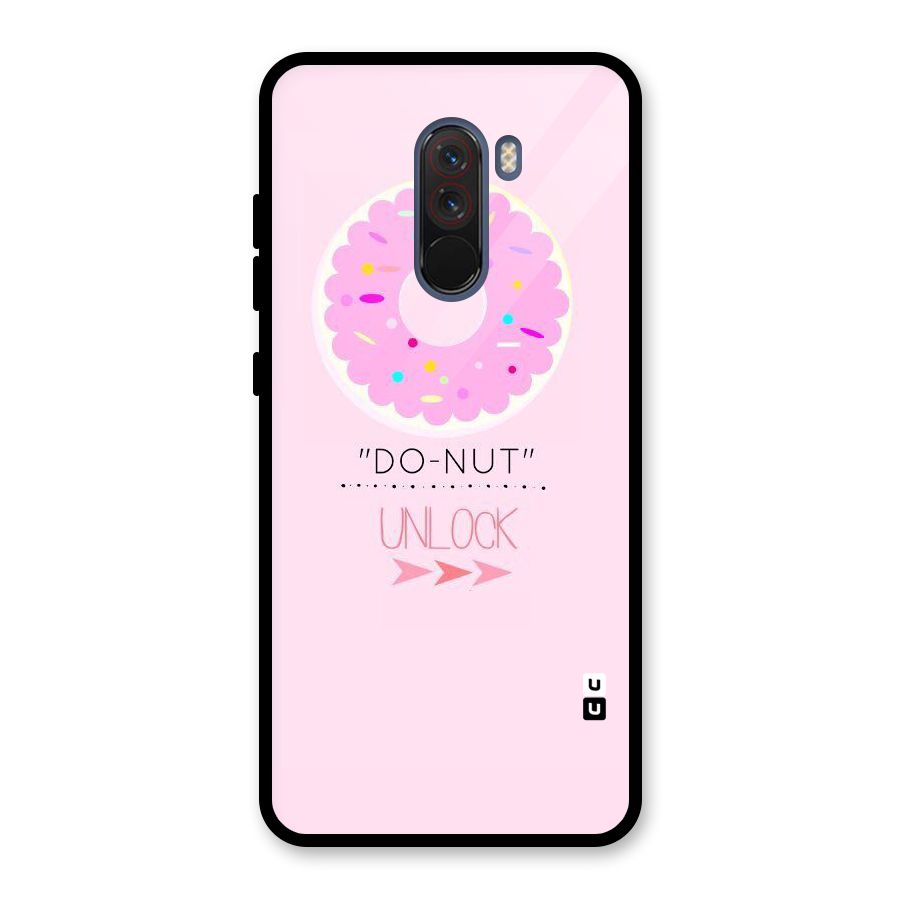 Do-Nut Unlock Glass Back Case for Poco F1