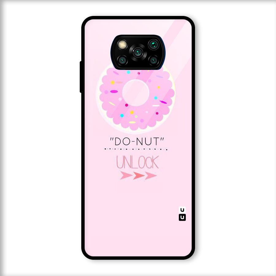 Do-Nut Unlock Glass Back Case for Poco X3