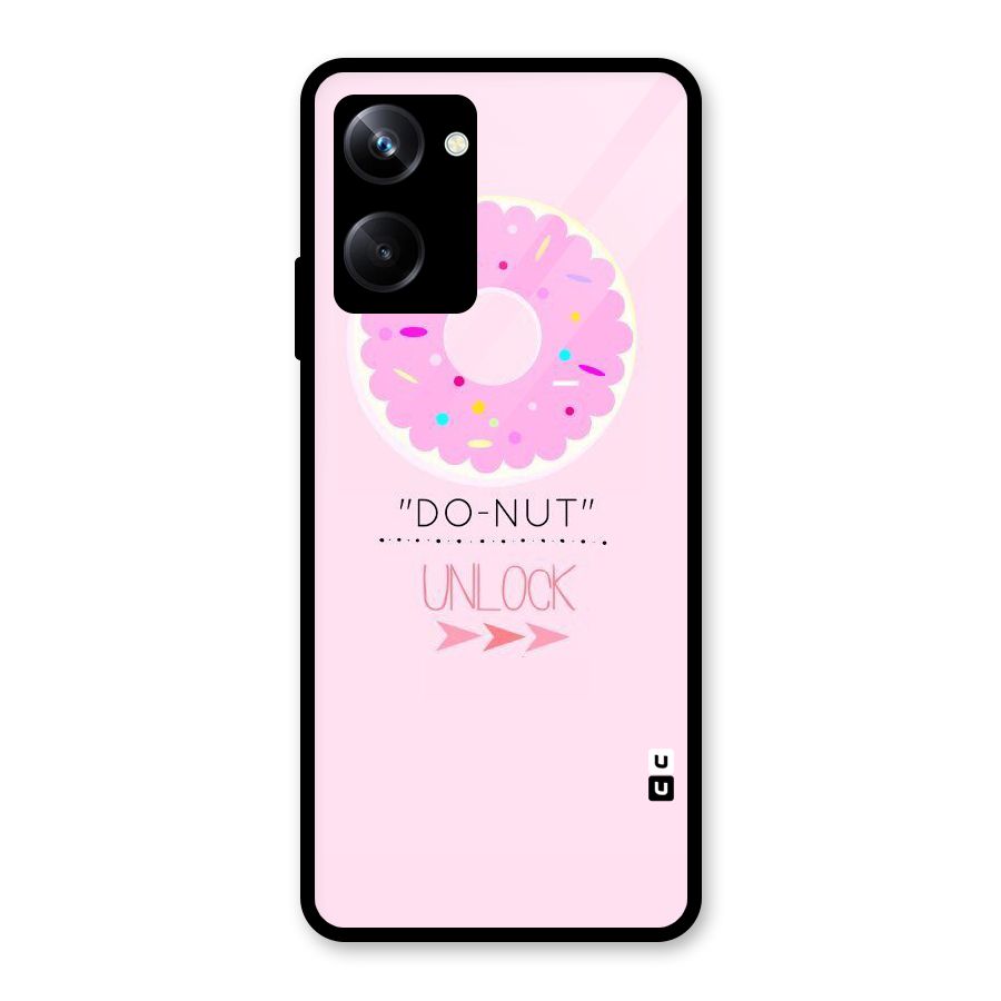 Do-Nut Unlock Glass Back Case for Realme 10 Pro
