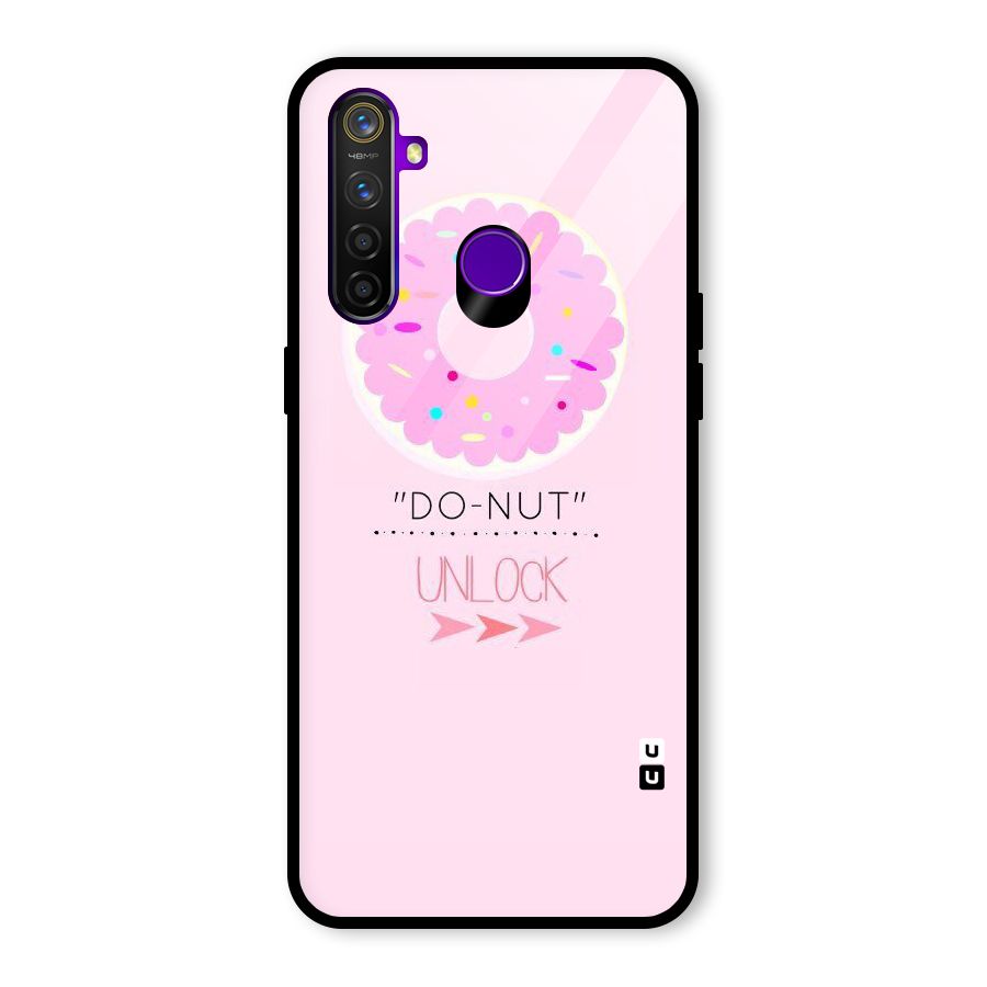Do-Nut Unlock Glass Back Case for Realme 5 Pro