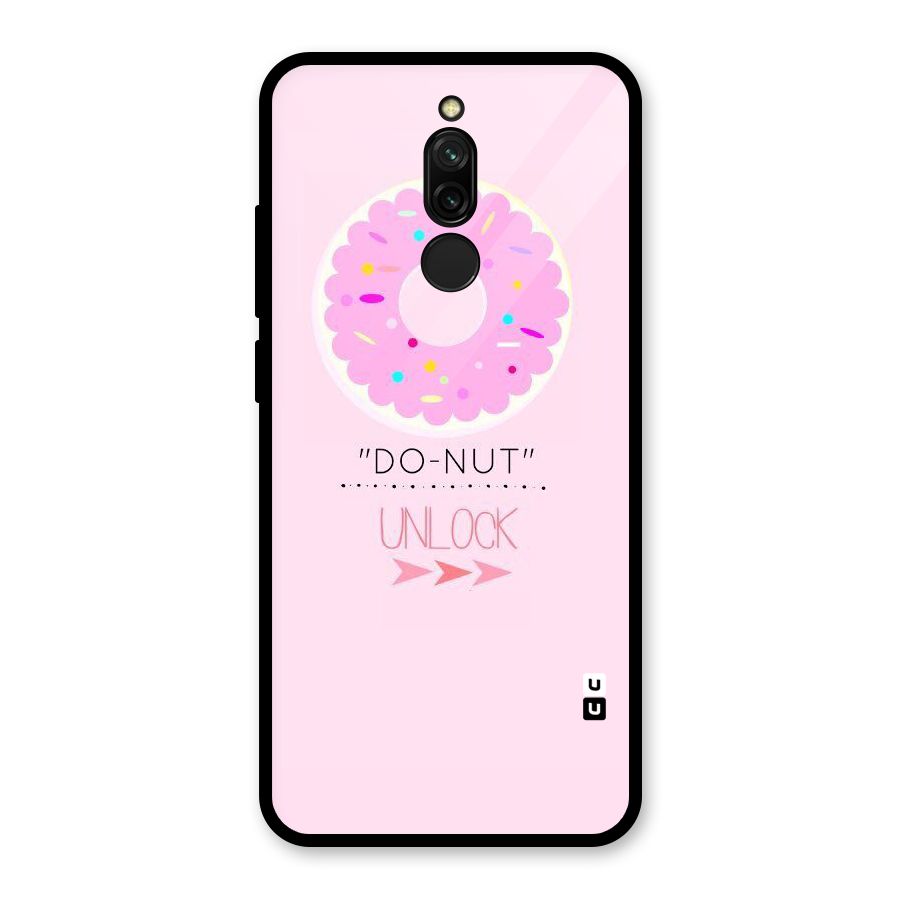Do-Nut Unlock Glass Back Case for Redmi 8