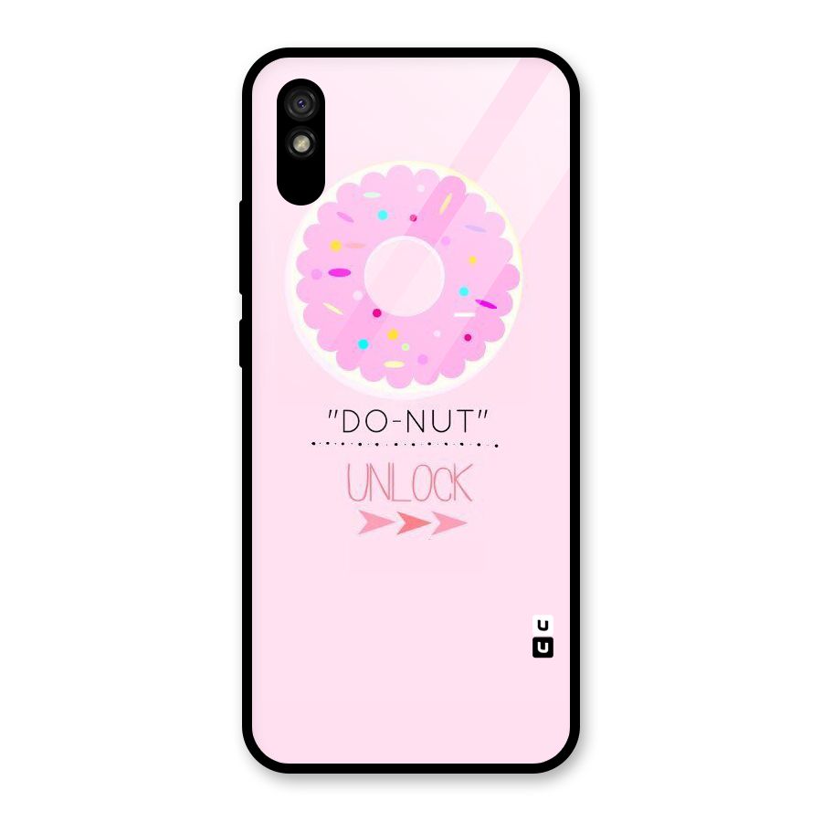 Do-Nut Unlock Glass Back Case for Redmi 9A