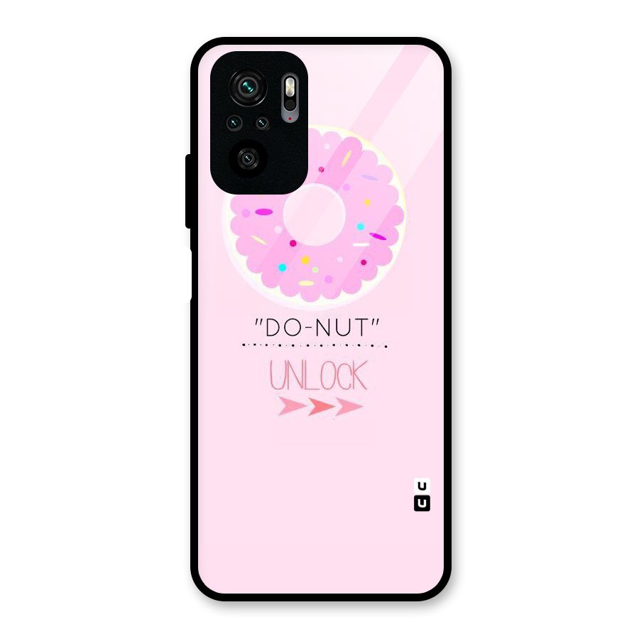 Do-Nut Unlock Glass Back Case for Redmi Note 10S