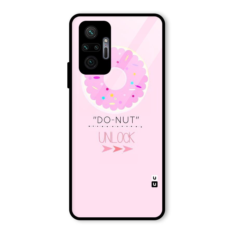 Do-Nut Unlock Glass Back Case for Redmi Note 10 Pro