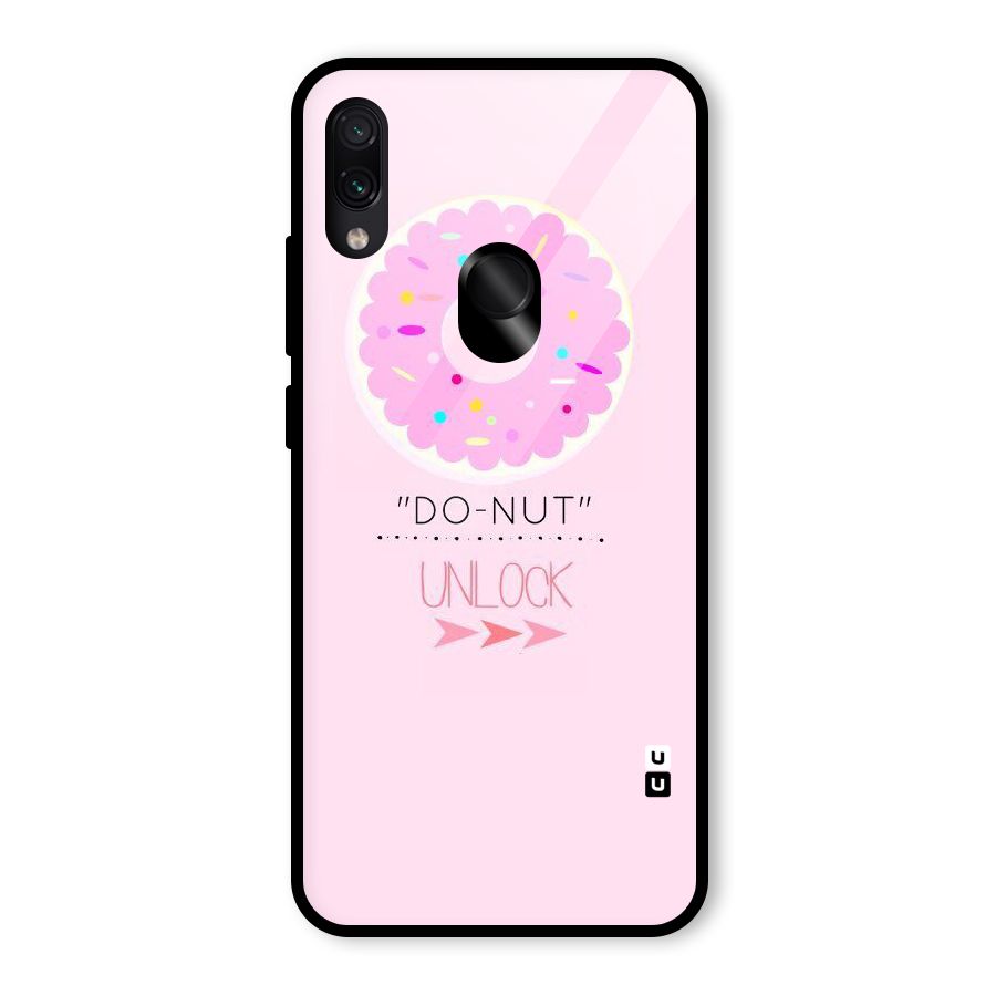 Do-Nut Unlock Glass Back Case for Redmi Note 7 Pro