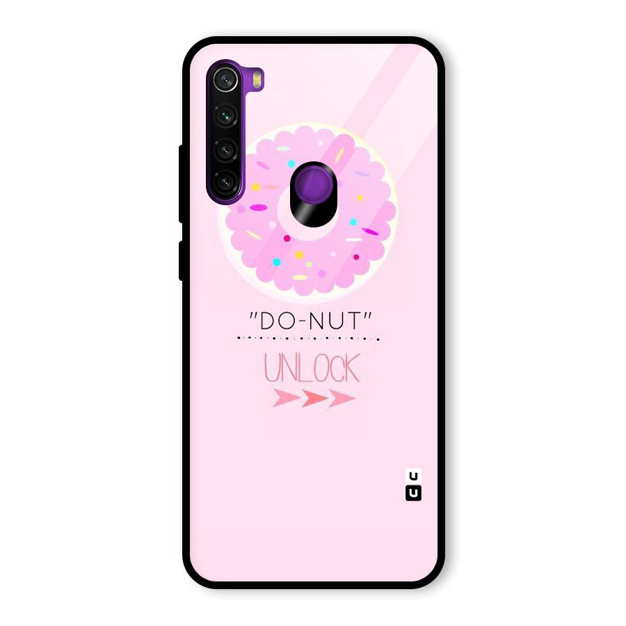 Do-Nut Unlock Glass Back Case for Redmi Note 8