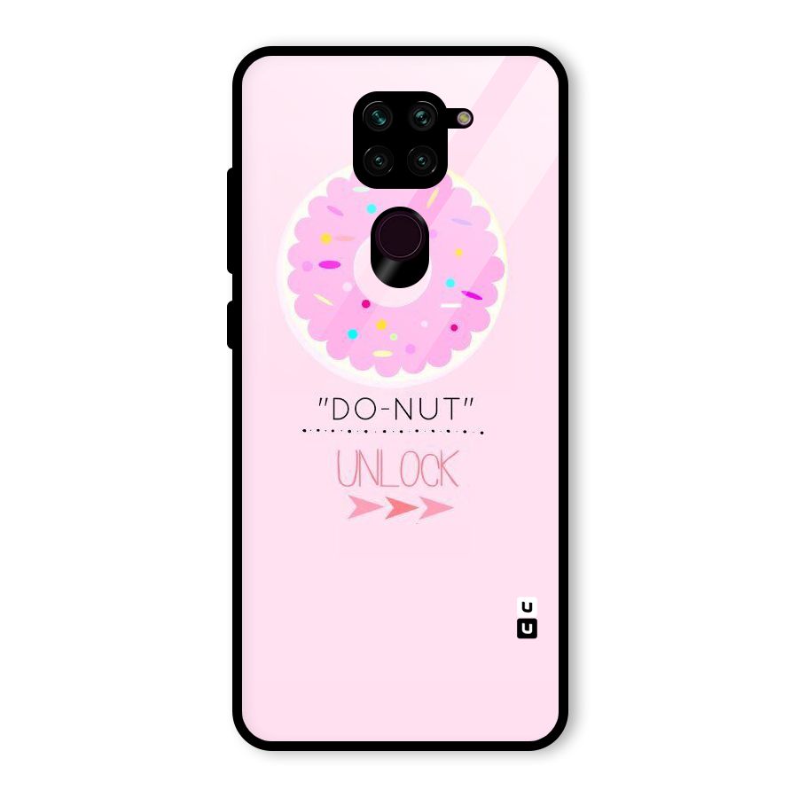 Do-Nut Unlock Glass Back Case for Redmi Note 9