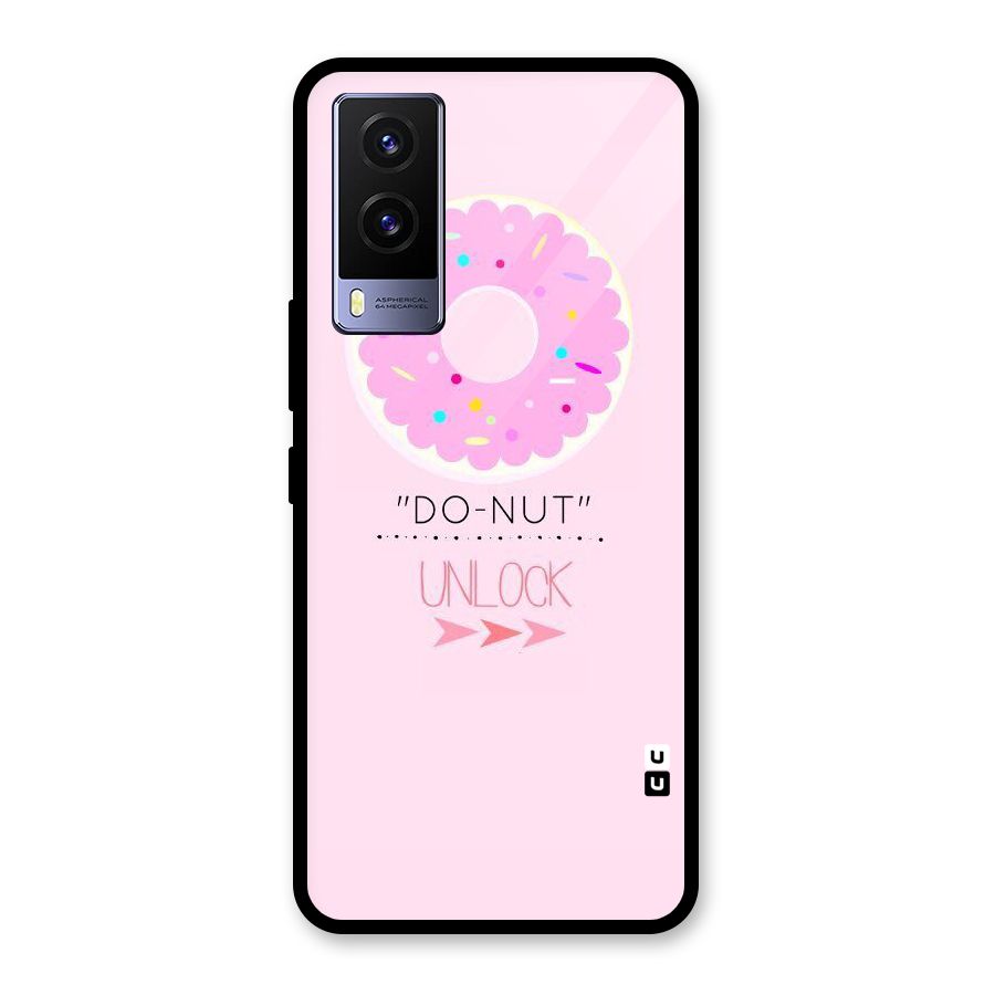 Do-Nut Unlock Glass Back Case for Vivo V21e 5G