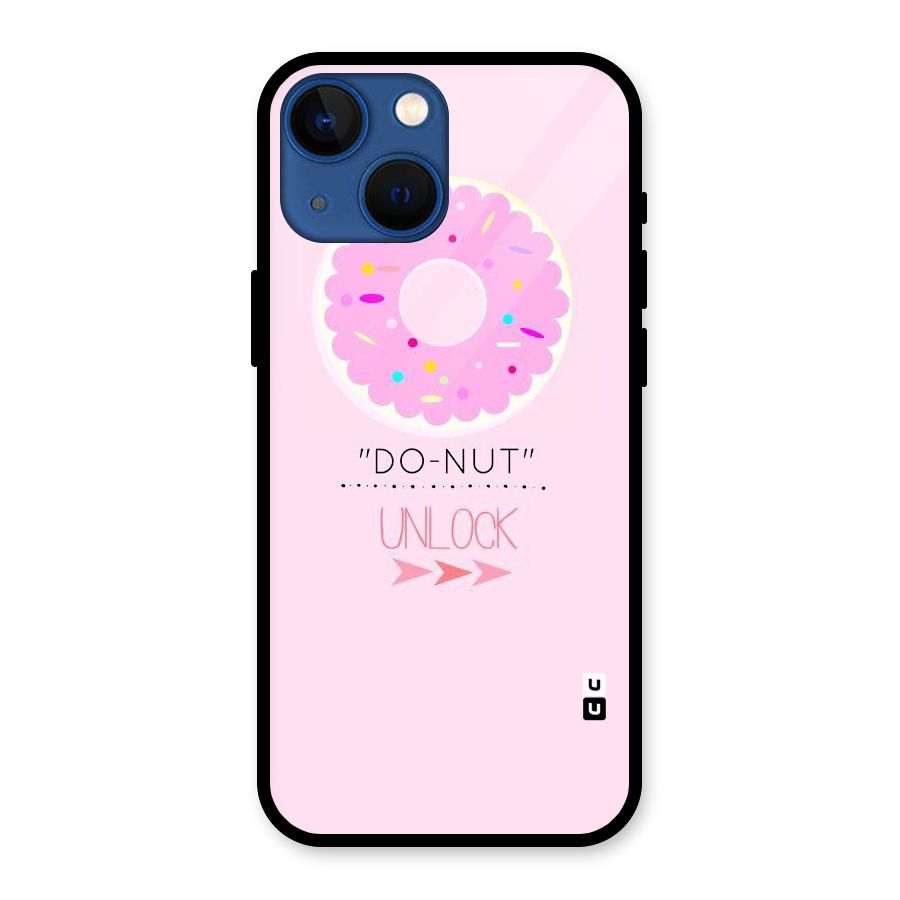 Do-Nut Unlock Glass Back Case for iPhone 13 Mini