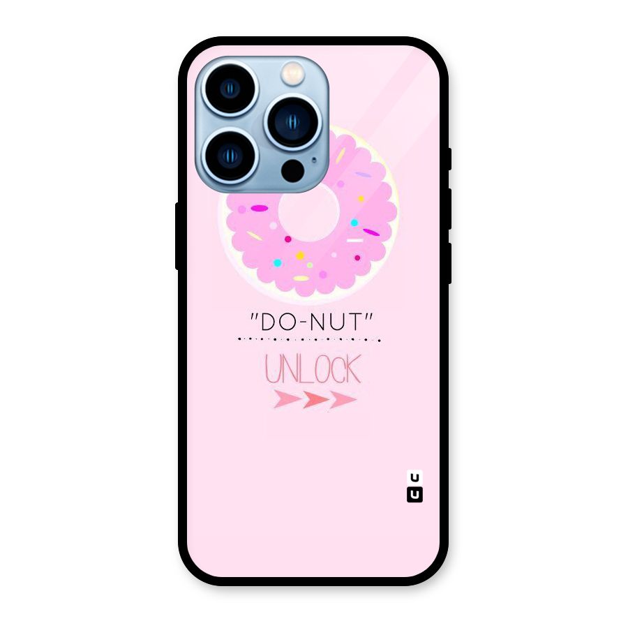 Do-Nut Unlock Glass Back Case for iPhone 13 Pro