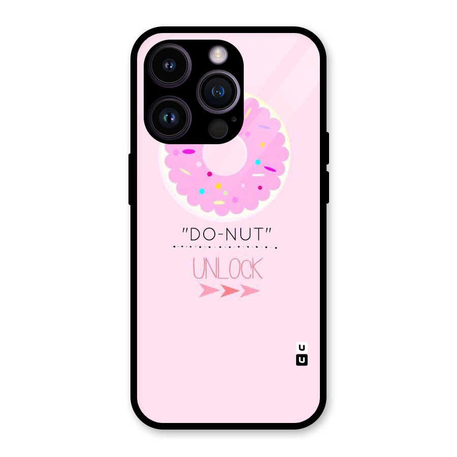 Do-Nut Unlock Glass Back Case for iPhone 14 Pro