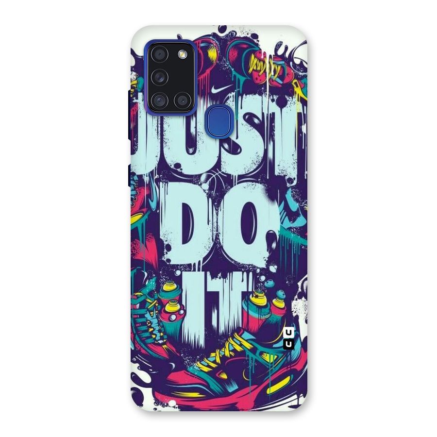 Do It Abstract Back Case for Galaxy A21s