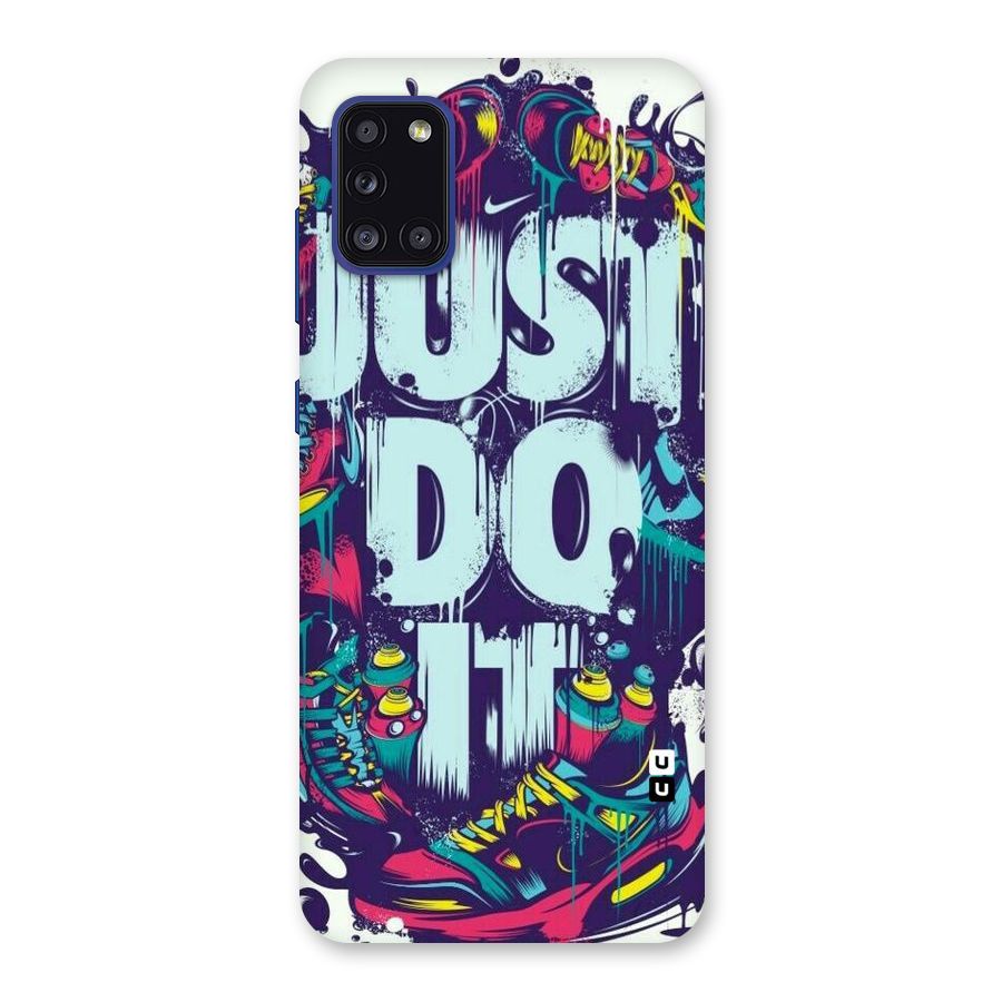 Do It Abstract Back Case for Galaxy A31