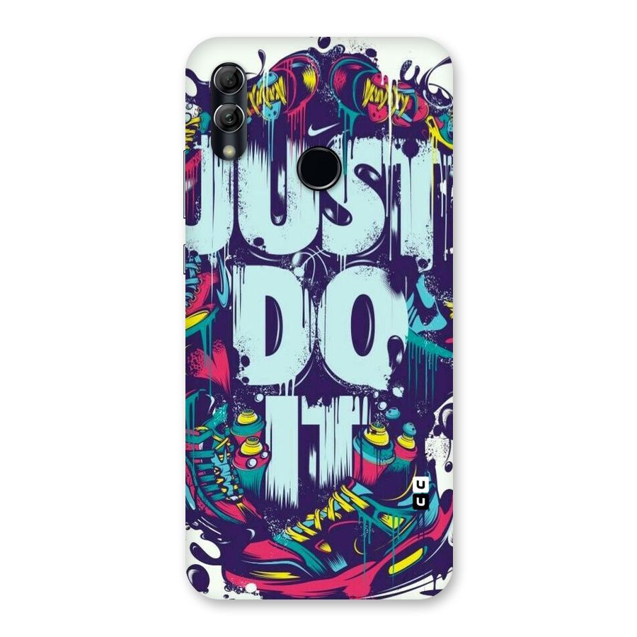 Do It Abstract Back Case for Honor 10 Lite