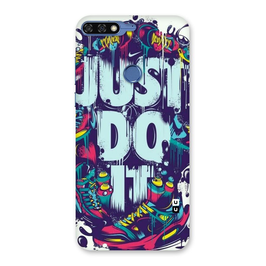 Do It Abstract Back Case for Honor 7C