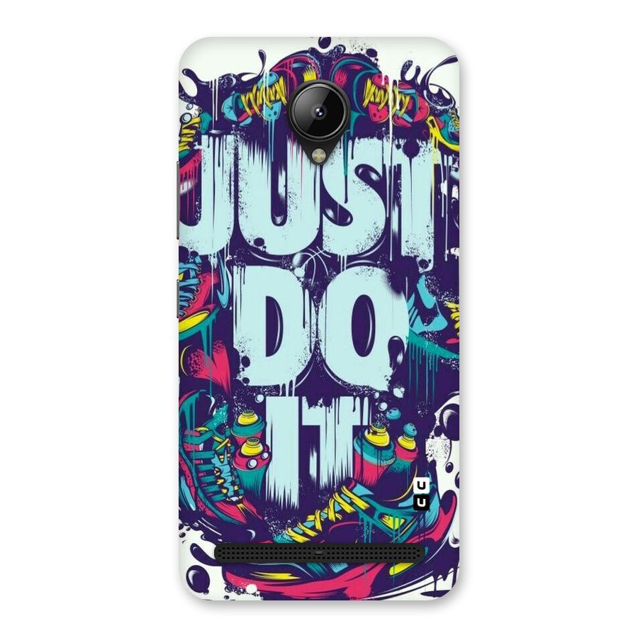 Do It Abstract Back Case for Lenovo C2