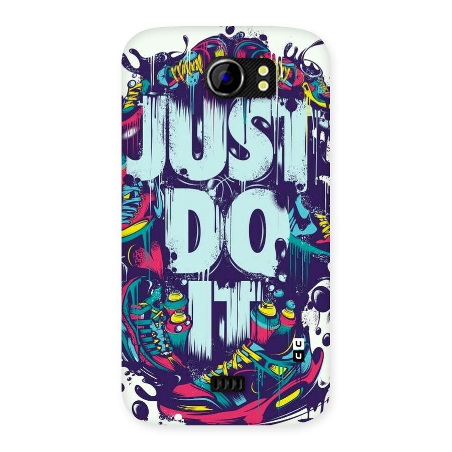 Do It Abstract Back Case for Micromax Canvas 2 A110