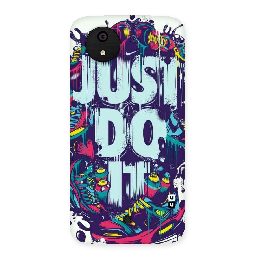 Do It Abstract Back Case for Micromax Canvas A1