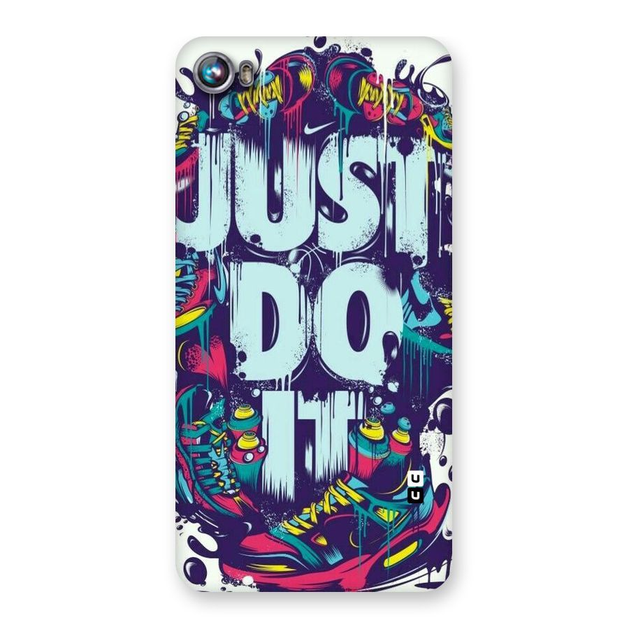 Do It Abstract Back Case for Micromax Canvas Fire 4 A107