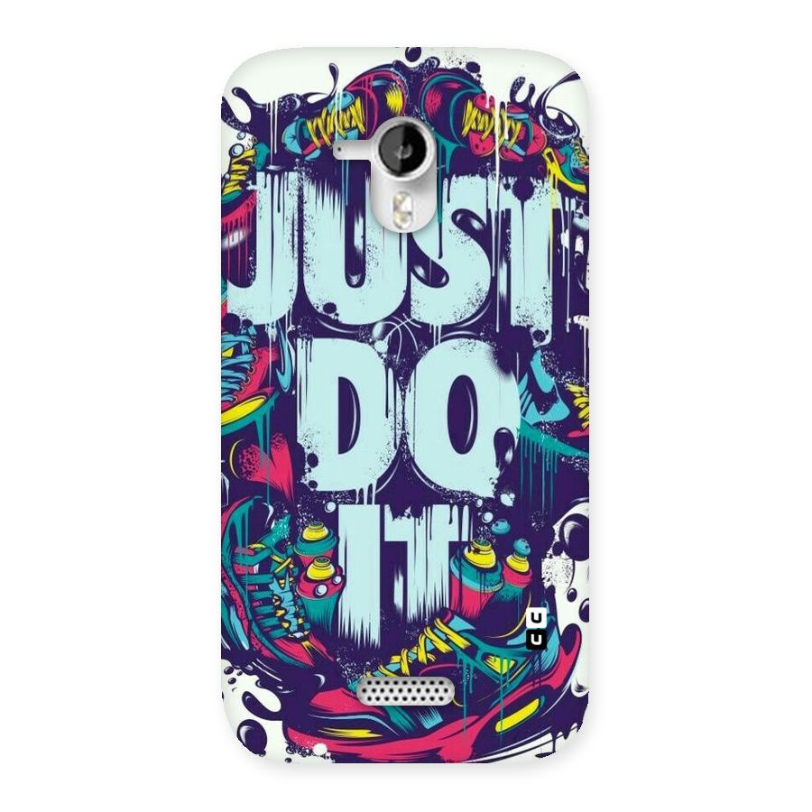 Do It Abstract Back Case for Micromax Canvas HD A116