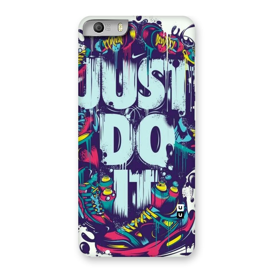 Do It Abstract Back Case for Micromax Canvas Knight 2