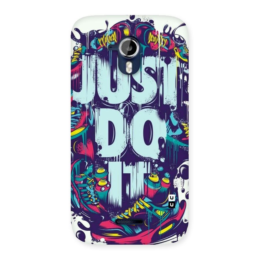 Do It Abstract Back Case for Micromax Canvas Magnus A117