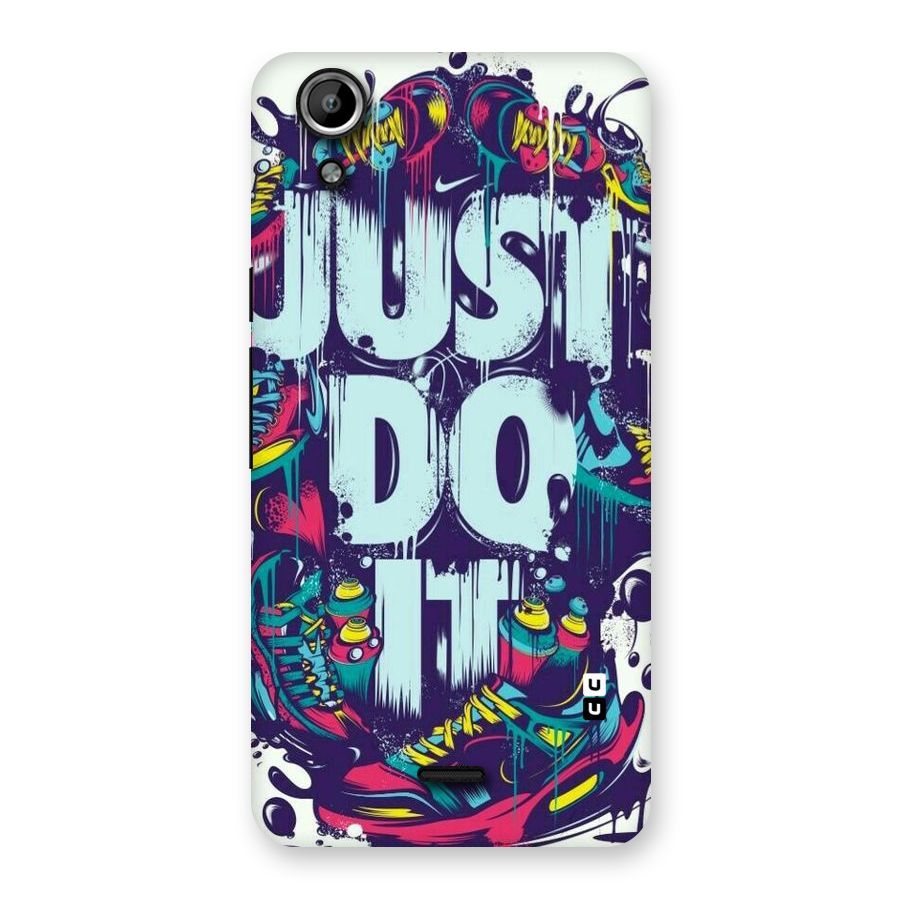 Do It Abstract Back Case for Micromax Canvas Selfie Lens Q345