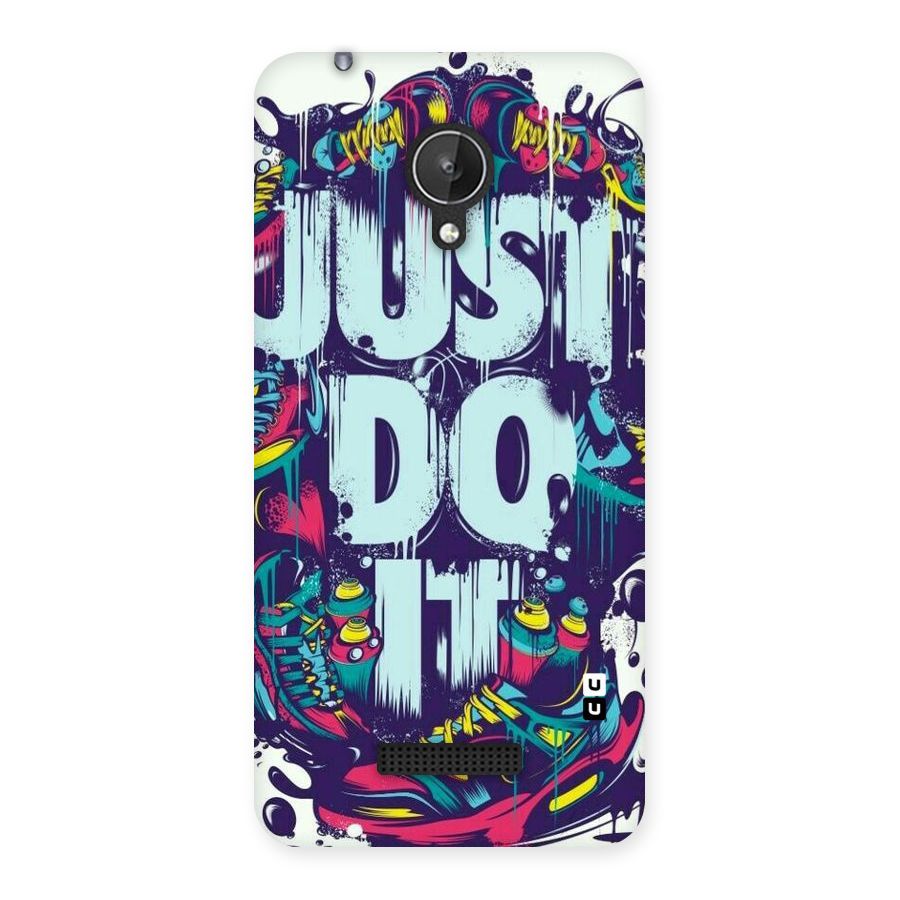 Do It Abstract Back Case for Micromax Canvas Spark Q380