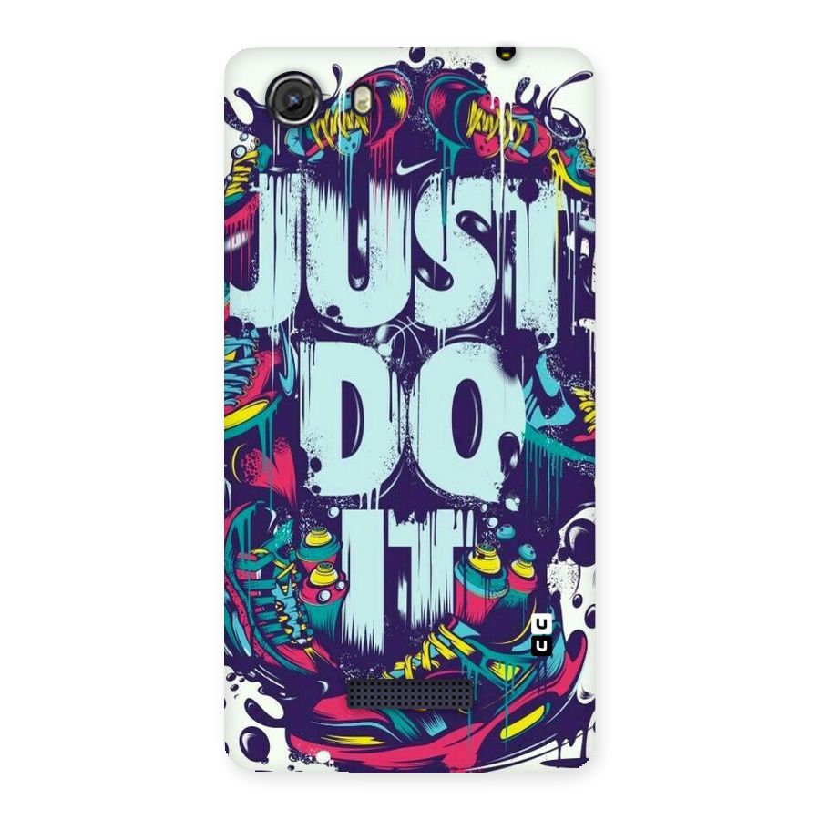 Do It Abstract Back Case for Micromax Unite 3