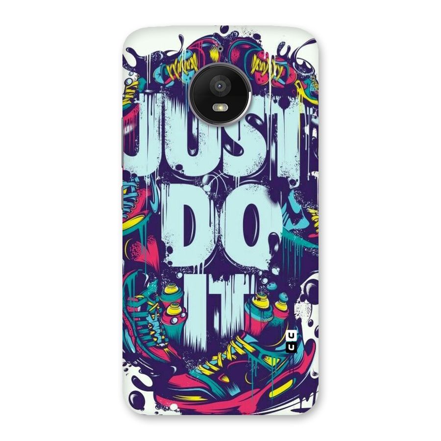 Do It Abstract Back Case for Moto E4 Plus
