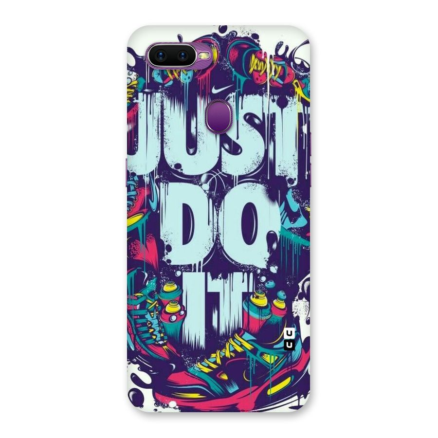 Do It Abstract Back Case for Oppo F9