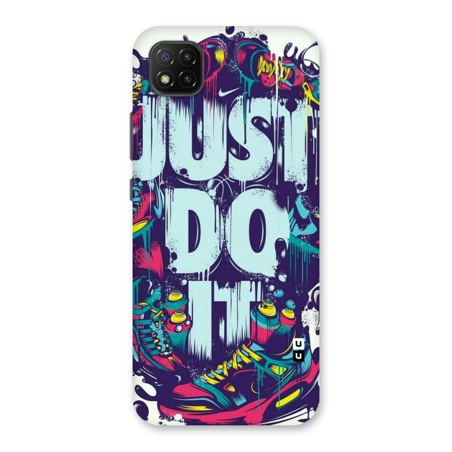 Do It Abstract Back Case for Poco C3