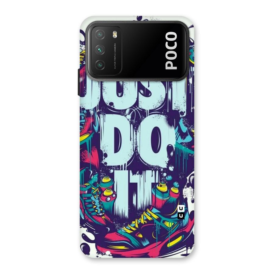Do It Abstract Back Case for Poco M3
