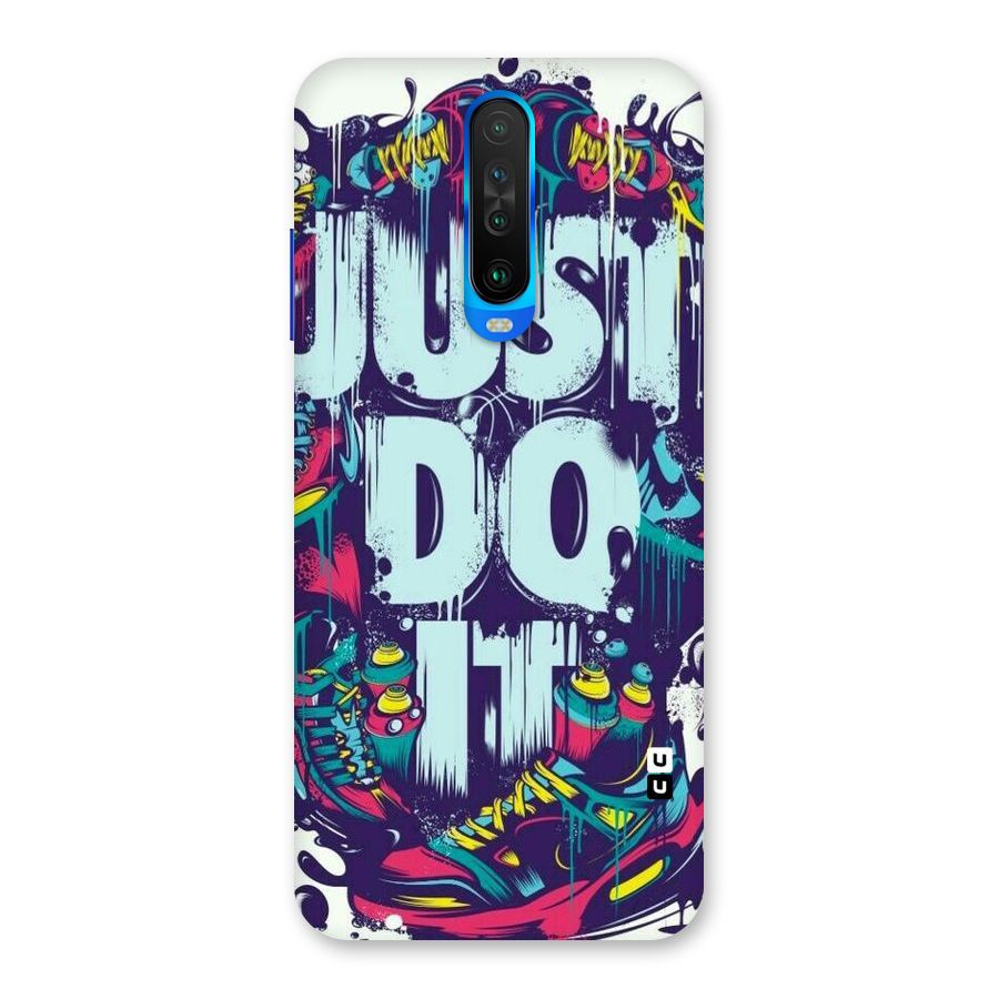 Do It Abstract Back Case for Poco X2