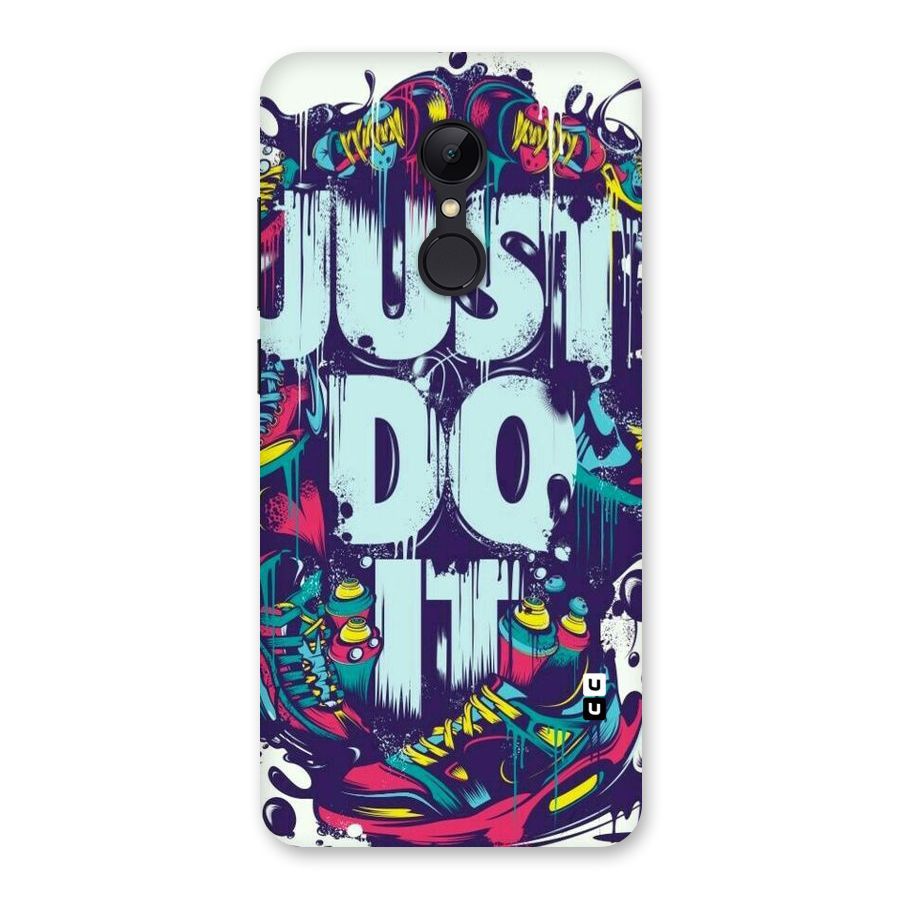Do It Abstract Back Case for Redmi 5