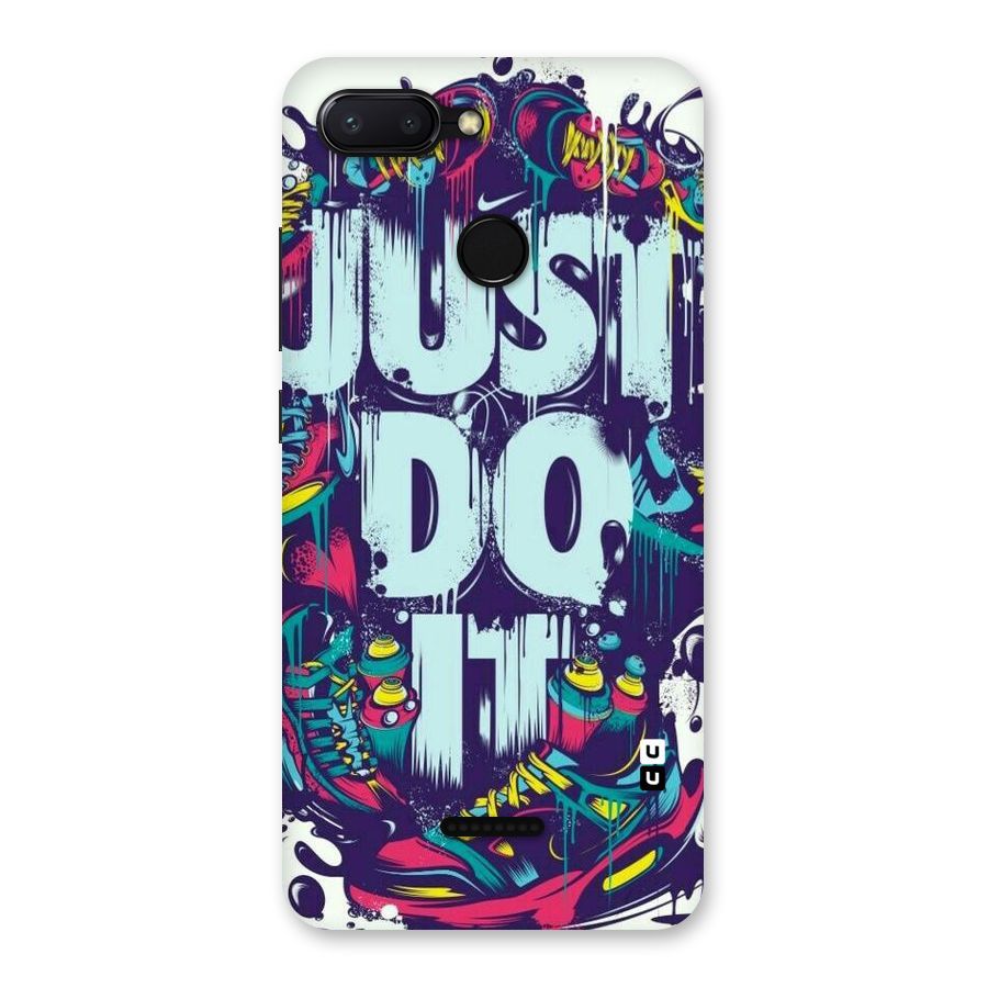 Do It Abstract Back Case for Redmi 6