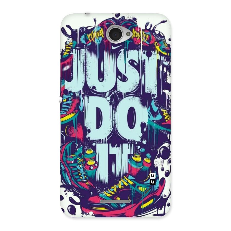Do It Abstract Back Case for Sony Xperia E4