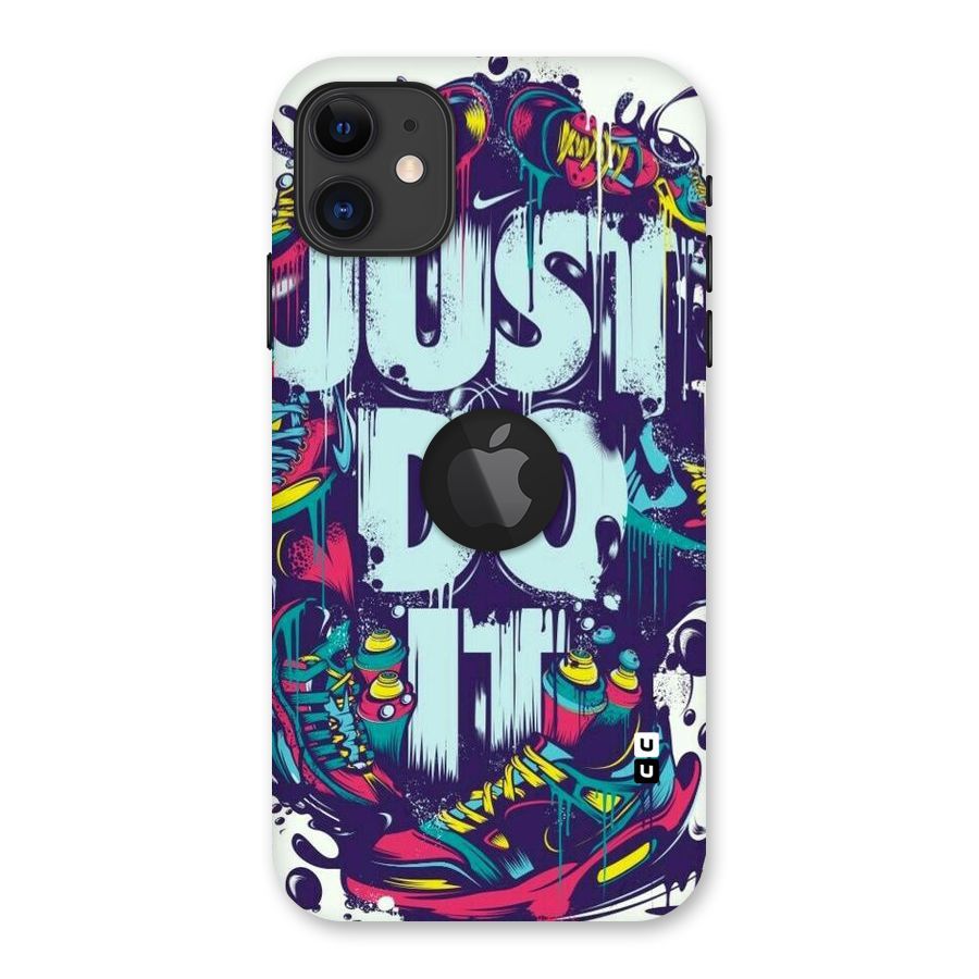 Do It Abstract Back Case for iPhone 11 Logo Cut