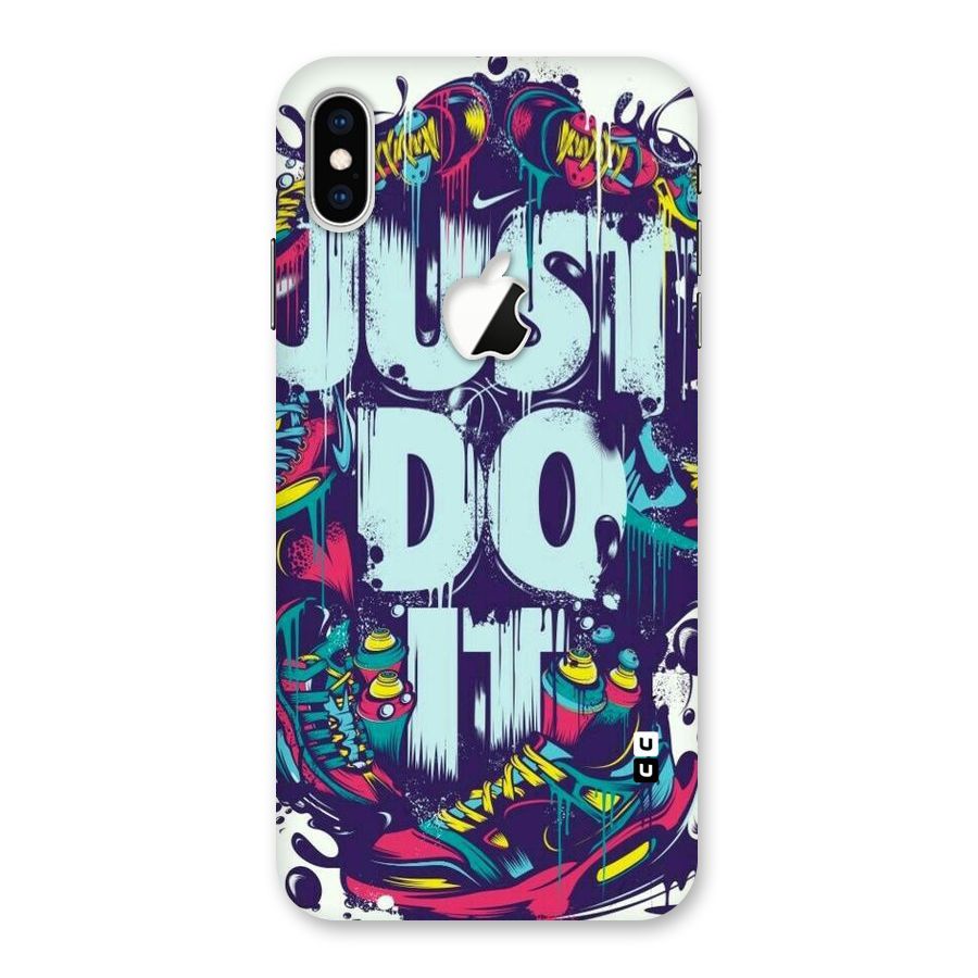 Do It Abstract Back Case for iPhone XS Max Apple Cut