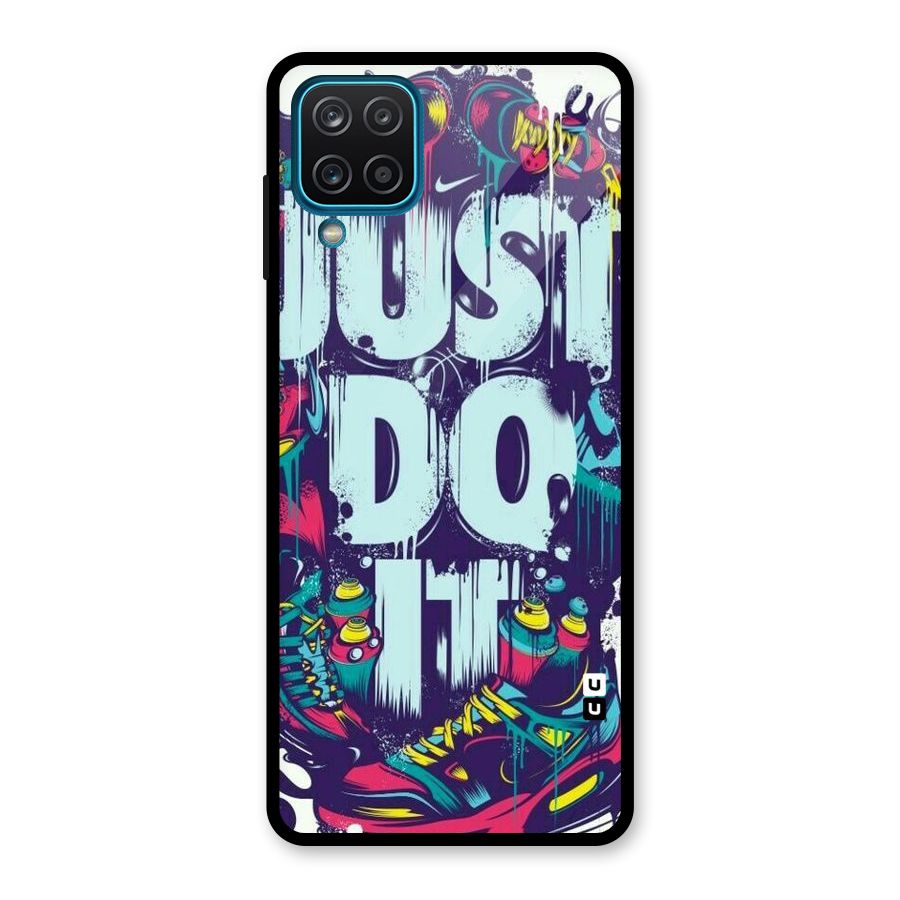 Do It Abstract Glass Back Case for Galaxy A12