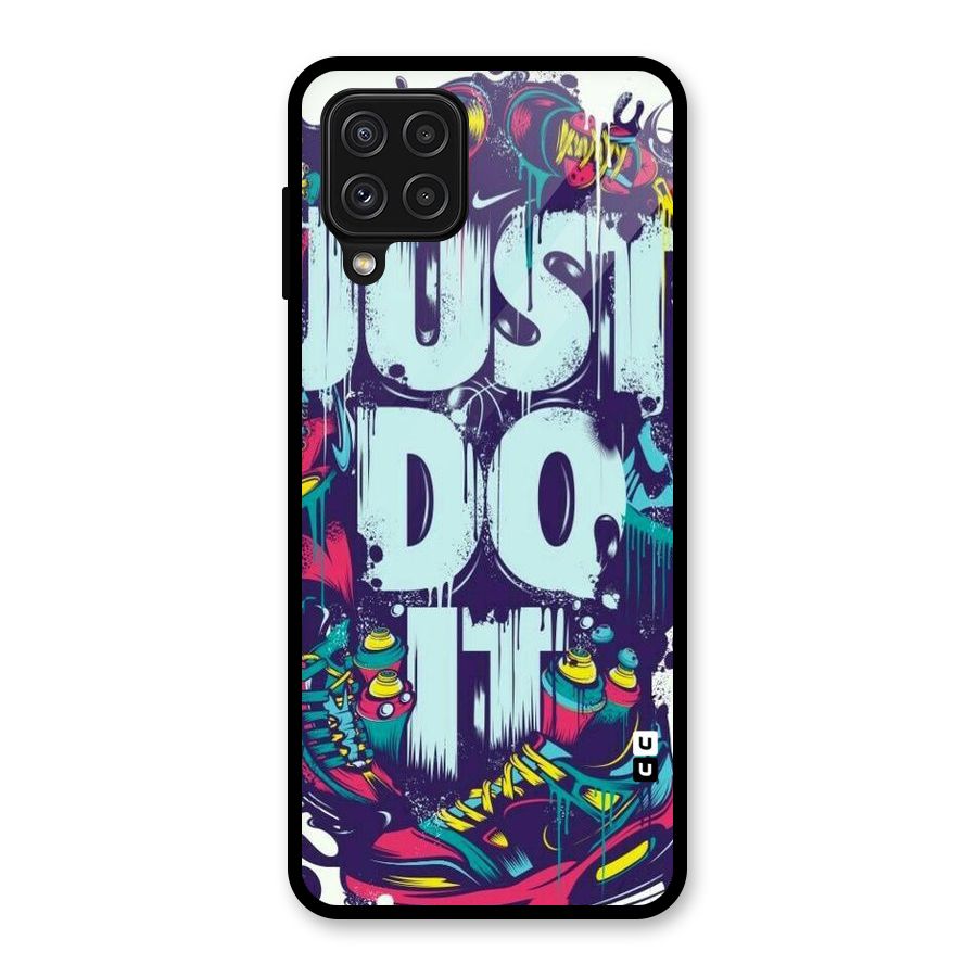 Do It Abstract Glass Back Case for Galaxy A22 4G