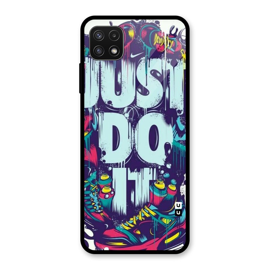 Do It Abstract Glass Back Case for Galaxy A22 5G