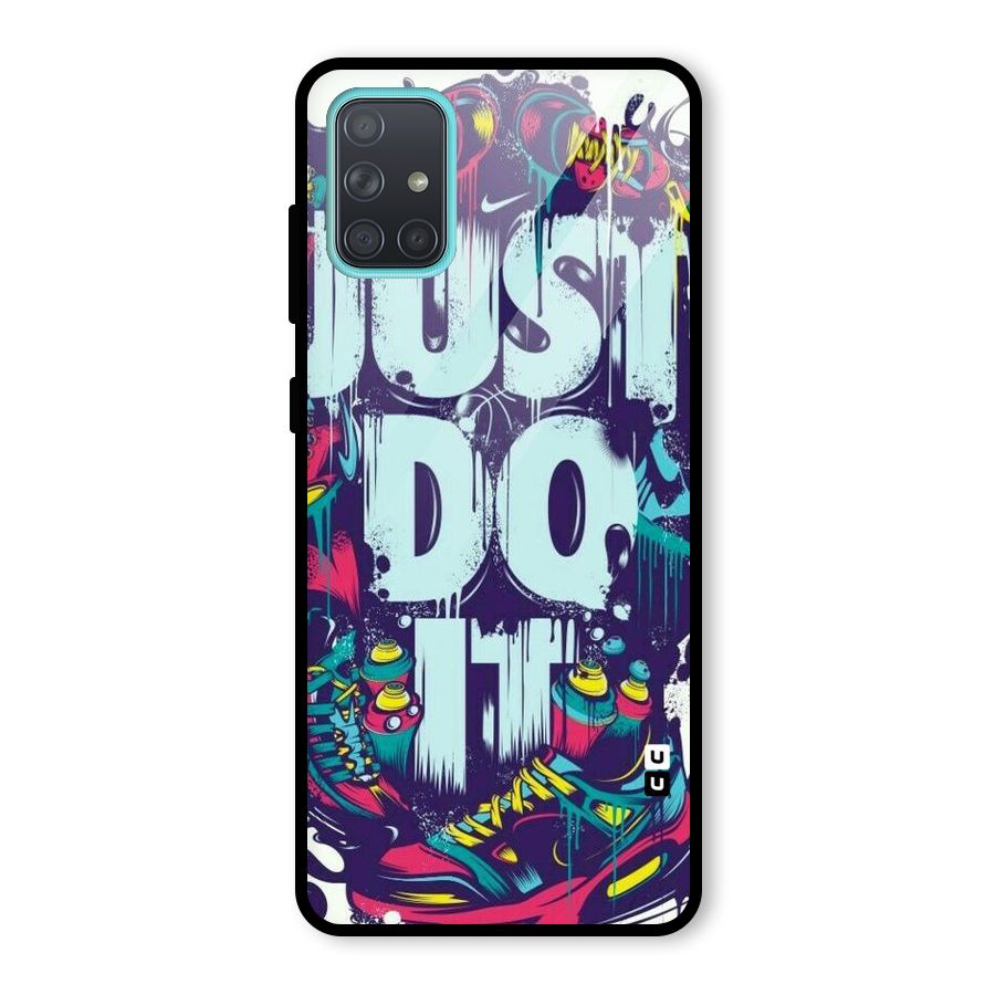 Do It Abstract Glass Back Case for Galaxy A71